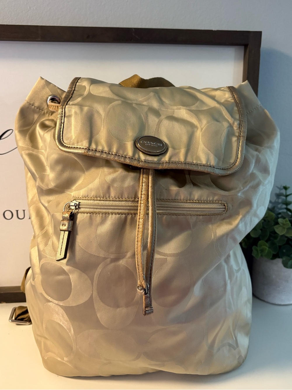 Coach Jacquard Lightweight Signature Backpack